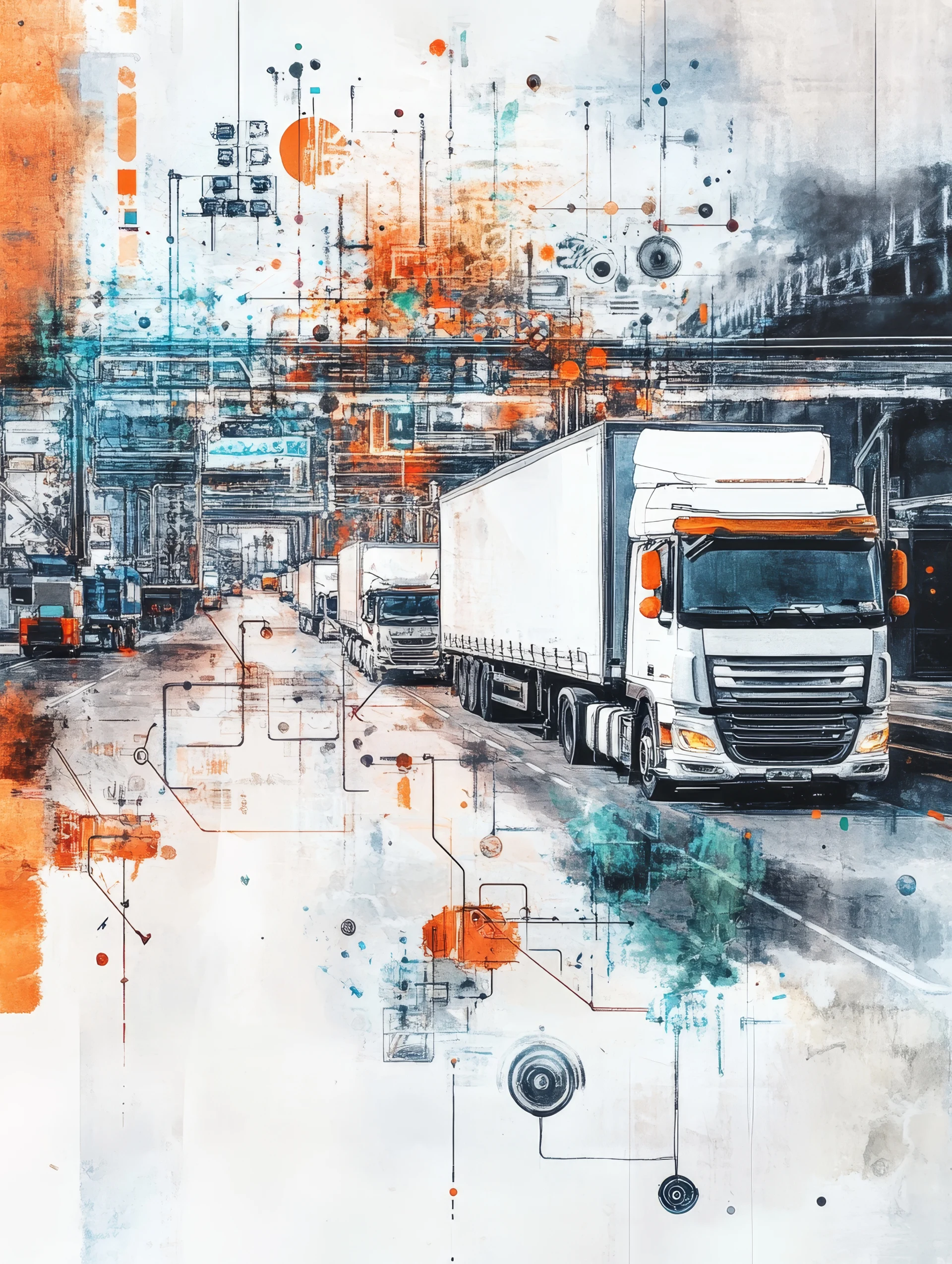 Interconnected Logistics Network With Delivery Hubs