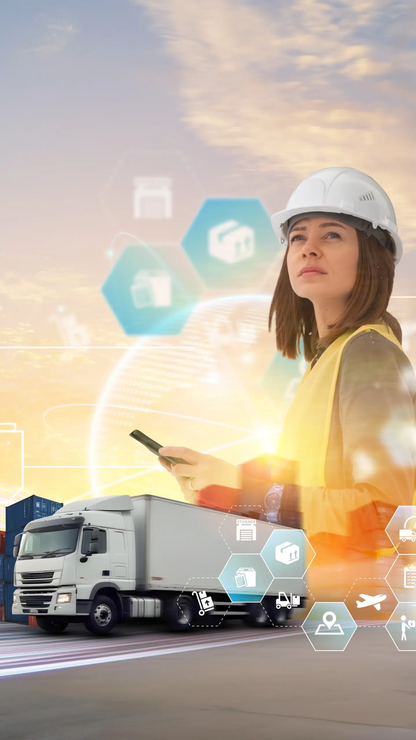 Logistics Transports Collage Design Scaled