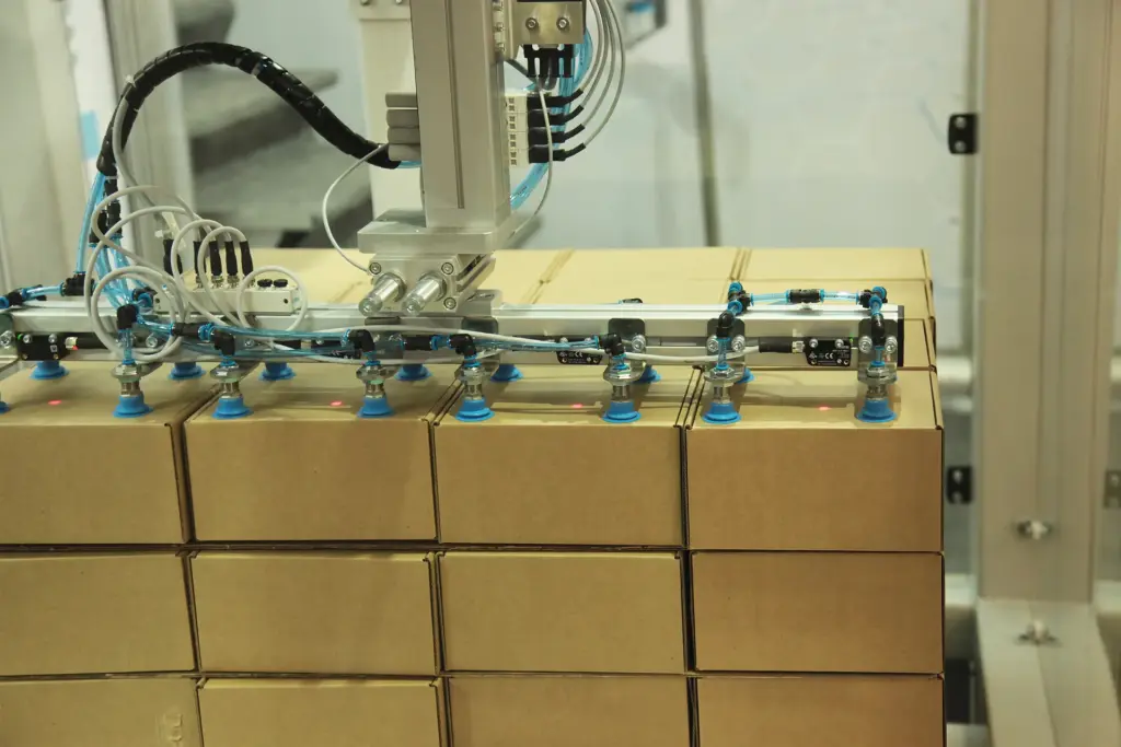 Robotic Machine Tool Stock Moves Boxes 1024x683